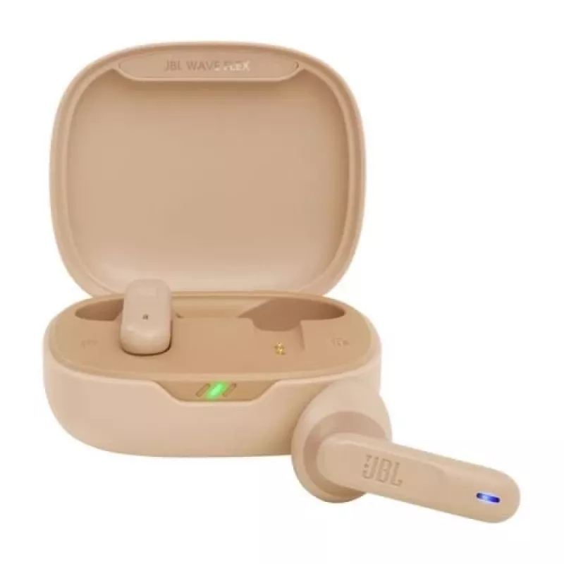 JBL Wave Flex TWS belaidžiai Bluetooth ausinukai, smėlio spalvos, EU