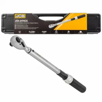 JCB 1/2 colio sukimo momento veržliaraktis su spragtelėjimu 20-120 Nm su laikymo dėžute