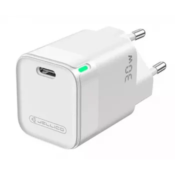 Jellico C43 Mini PD 30W QC 3.0 Smart Adaptive Fast Charger su 1x USB-C (5-20V) Baltas