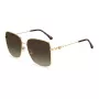 JIMMY CHOO HESTER S06JHA Moteriški akiniai nuo saulės - Juodas acetatinis rėmelis, pilki gradientiniai lęšiai, 59 mm