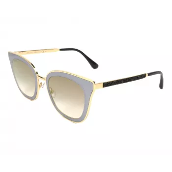 JIMMY CHOO LORYS492M2FQ Moteriški katės akies akiniai nuo saulės Havana Brown Gradient 49mm