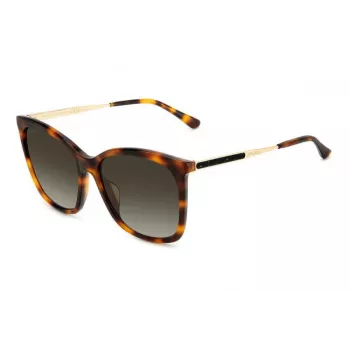 JIMMY CHOO NEREA akiniai NEREAGS05LHA Moteriški katės akies acetatas juoda pilka 55/20/144 mm