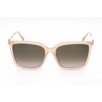 JIMMY CHOO TOTTA-G-S-FWM Moteriški akiniai nuo saulės - Juodas acetatinis rėmelis, pilki gradientiniai lęšiai, 56 mm
