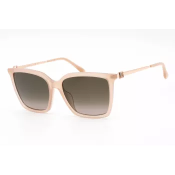 JIMMY CHOO TOTTA-G-S-FWM Moteriški akiniai nuo saulės - Juodas acetatinis rėmelis, pilki gradientiniai lęšiai, 56 mm