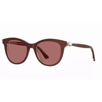 JIMMY CHOO Moteriški Annabeth/S Akiniai nuo Saulės - Juodas Rėmas, Pilki Gradientiniai Lęšiai - 51/19/145 mm