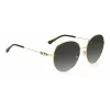 JIMMY CHOO Moteriški akiniai nuo saulės BIRDIESPEFIB - Oversized kvadratiniai katės akies rėmeliai iš acetato - 60/18/145 mm - UV400 apsauga