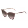 JIMMY CHOO Moteriški katės akies akiniai nuo saulės RUA-G-S-Y9A Havana Acetate Rudi Gradientiniai Lęšiai 56/18/145 mm