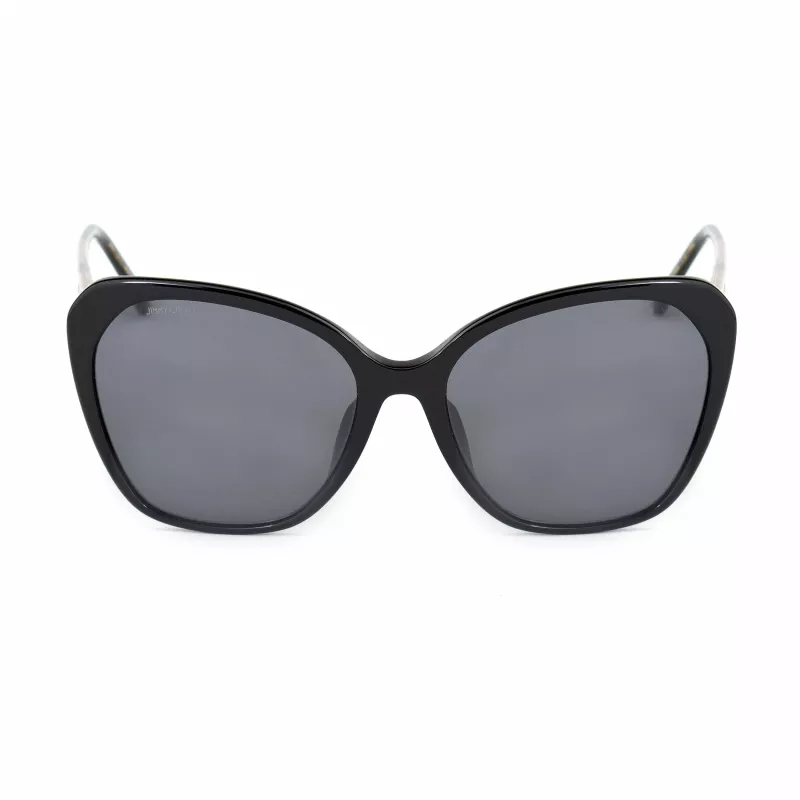 JIMMY CHOO Moteriški ELE-F-S-807 Mados Akiniai nuo Saulės - Acetato Rėmelis, Polikarbonatiniai Lęšiai, UV400 Apsauga, 56 mm Lęšio Plotis