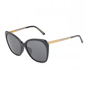 JIMMY CHOO Moteriški ELE-F-S-807 Mados Akiniai nuo Saulės - Acetato Rėmelis, Polikarbonatiniai Lęšiai, UV400 Apsauga, 56 mm Lęšio Plotis