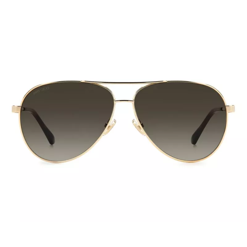 JIMMY CHOO Moteriški JIMENA-S-06J Drugelio Formos Akiniai Nuo Saulės Havana Ruda Gradient 60mm