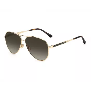 JIMMY CHOO Moteriški JIMENA-S-06J Drugelio Formos Akiniai Nuo Saulės Havana Ruda Gradient 60mm
