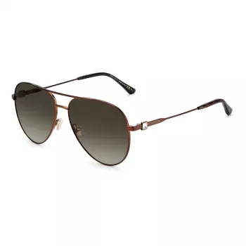 Jimmy Choo moteriški akiniai nuo saulės Olly/S J7D - Drugelio formos per dideli kvadratiniai rėmeliai, 60/14/145 mm