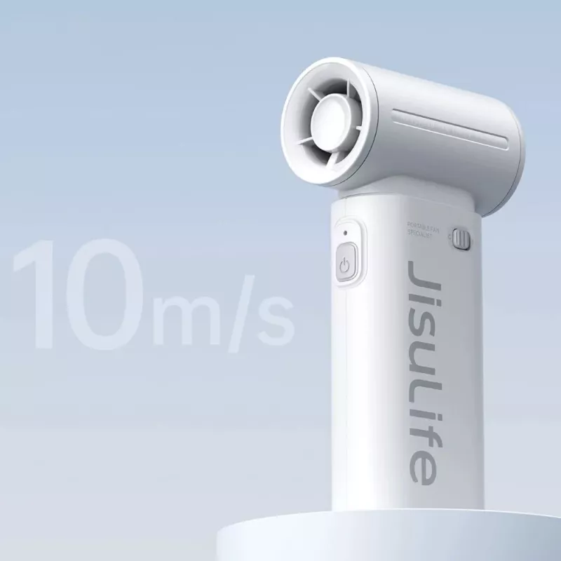 JISULIFE nešiojamas ventiliatorius Life9 5000mAh USB ventiliatorius - pilka