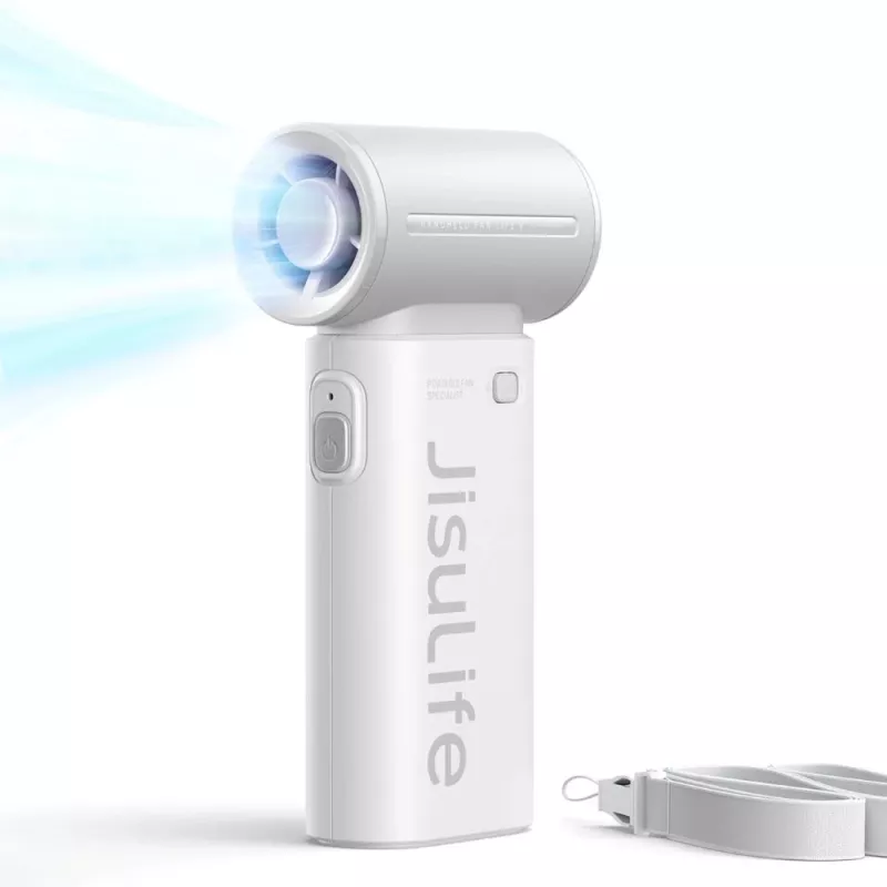 JISULIFE nešiojamas ventiliatorius Life9 5000mAh USB ventiliatorius - pilka