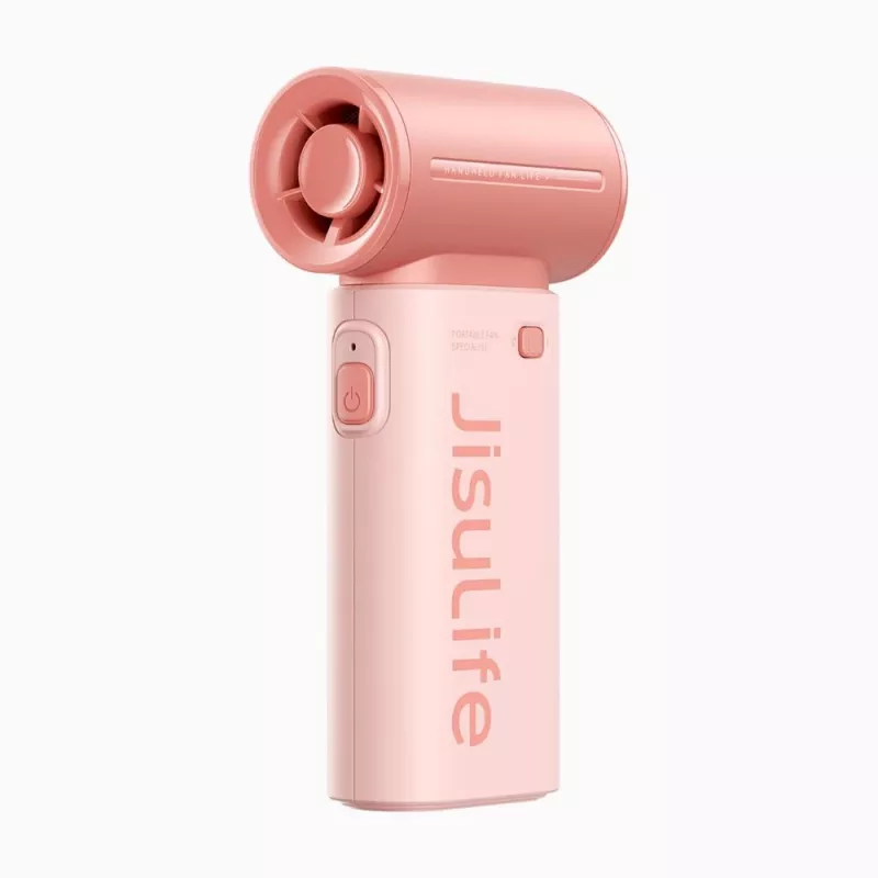 JISULIFE Nešiojamas ventiliatorius Life9 5000mAh USB maitinamas - Rožinis