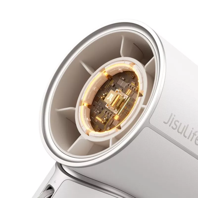 JISULIFE nešiojamas ventiliatorius Pro1 Mini 4250 mAh USB-C - baltas