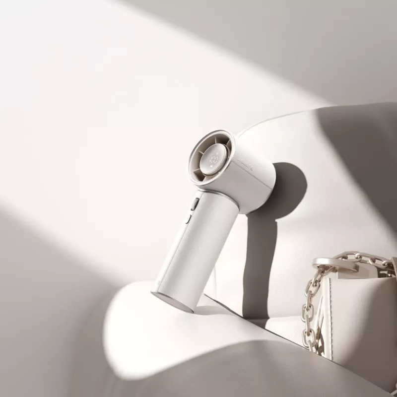 JISULIFE nešiojamas ventiliatorius Pro1 Mini 4250 mAh USB-C - baltas