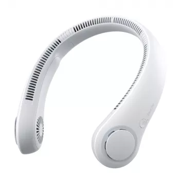 JISULIFE Neck Fan 3 pilka - Nešiojamas beašmenis ventiliatorius su 4000mAh baterija, 5 greičiais, USB-C