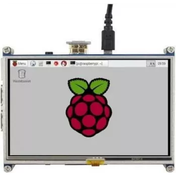 Joy-it RB-LCD5 5 colių Raspberry Pi jutiklinio ekrano modulis su varžiniu jutikliu, 800x480, HDMI sąsaja