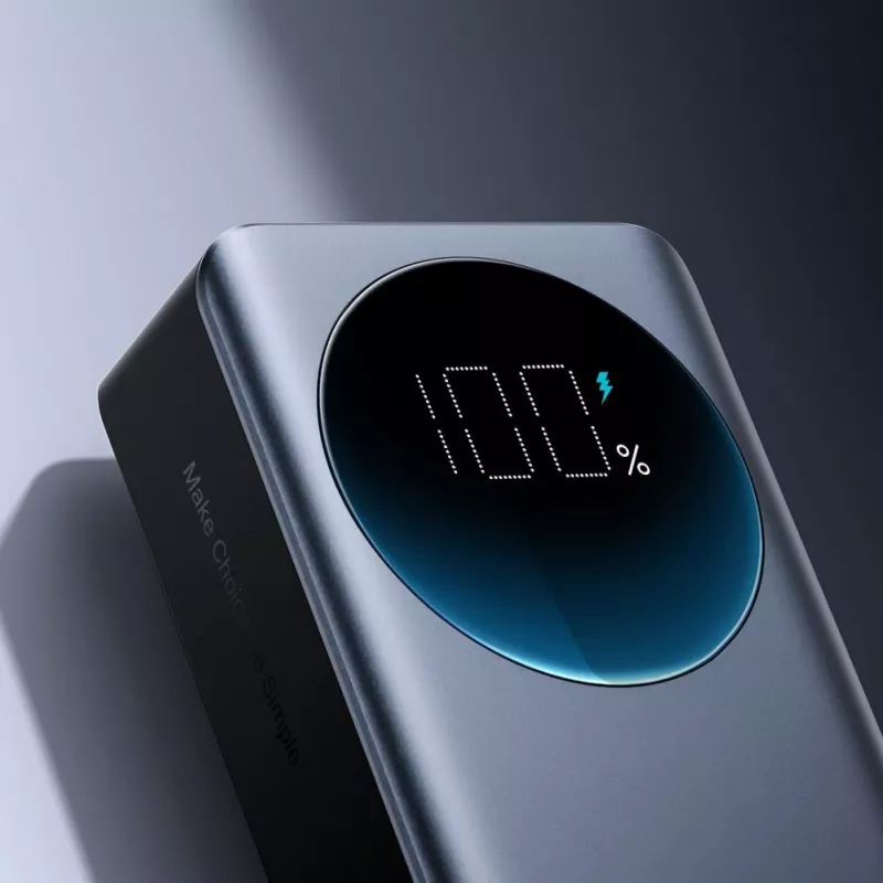JOYROOM 30000mAh 65W Power Bank su skaitmeniniu ekranu (JR-PBF05) - Juoda