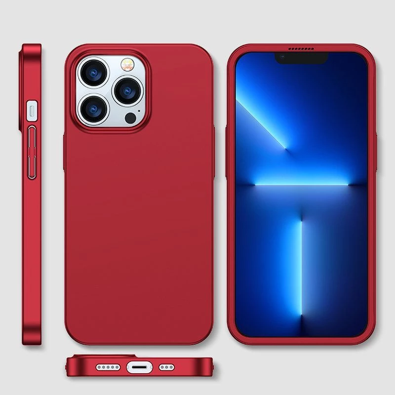 Joyroom 360 Full Case priekinis ir galinis dangtelis, skirtas iPhone 13 Pro Max + grūdinto stiklo ekrano apsauga, raudona (JR-BP928 Red)