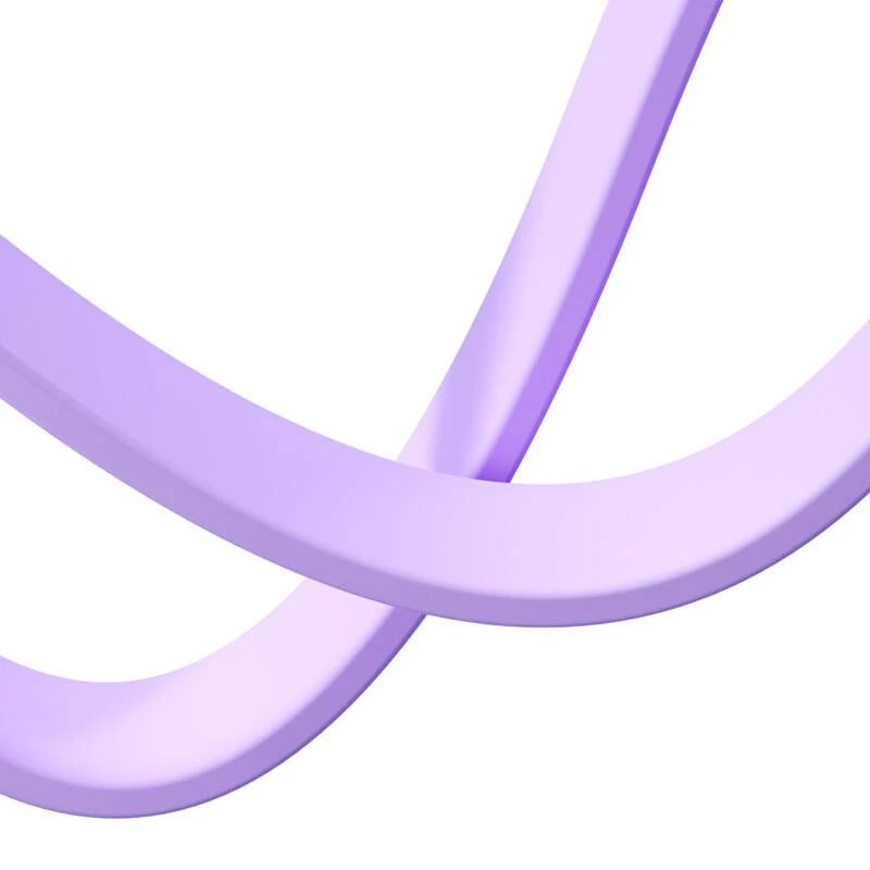 JOYROOM 3in1 Spalvingas USB į USB-C/Lightning/Micro USB laidas 3.5A, 1m (Violetinė)