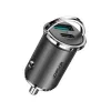 JOYROOM 45W USB automobilinis įkroviklis su USB-C ir USB-A, Power Delivery, Quick Charge 3.0, AFC, SCP, pilkas (C-A35)