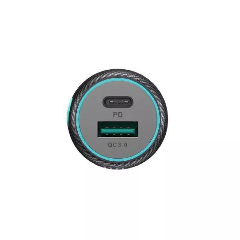 Joyroom Automobilinis įkroviklis U+C, QC 3.0, PD, 60W, RGB, Juodas (JR-CCN01)