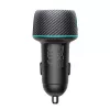 Joyroom Automobilinis įkroviklis U+C, QC 3.0, PD, 60W, RGB, Juodas (JR-CCN01)