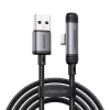 Joyroom EnjoyX Series USB-A į USB-C 90 laipsnių laidas A56, 3A, 480 Mbps, 1,2 m, juodas (S-A56)