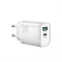 JOYROOM Greitasis įkroviklis USB-A QC3.0 / USB-C PD 20W Baltas (L-QP2011)