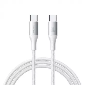 JOYROOM Flash Series USB-C į USB-C laidas A28, 60W, 480 Mbps, 2 m, baltas (S-A28-CCW2)