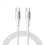 JOYROOM Flash Series USB-C į USB-C laidas A28, 60W, 480 Mbps, 2 m, baltas (S-A28-CCW2)