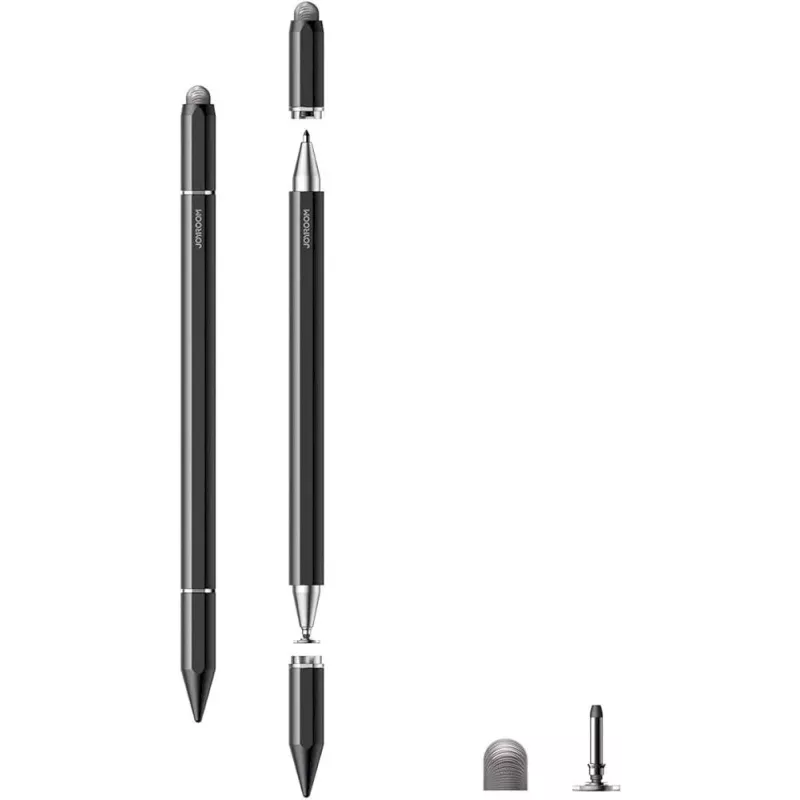 Joyroom JR-BP561 pasyvus magnetinis talpinis rašiklis - 3-in-1, skirtas jutikliniams ekranams (juodas)