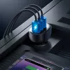 Joyroom JR-CCD03 automobilinis įkroviklis su skaitmeniniu ekranu, 3x USB-A, 17W, 3.4A, juodas