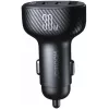 Joyroom JR-CCD04 Automobilinis įkroviklis 30W 2x USB-C USB-A su skaitmeniniu ekranu - Juodas