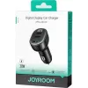 Joyroom JR-CCD04 Automobilinis įkroviklis 30W 2x USB-C USB-A su skaitmeniniu ekranu - Juodas