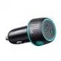 Joyroom JR-CCN02 Automobilinis įkroviklis 2x USB-C 70W su LED apšvietimu, juodas