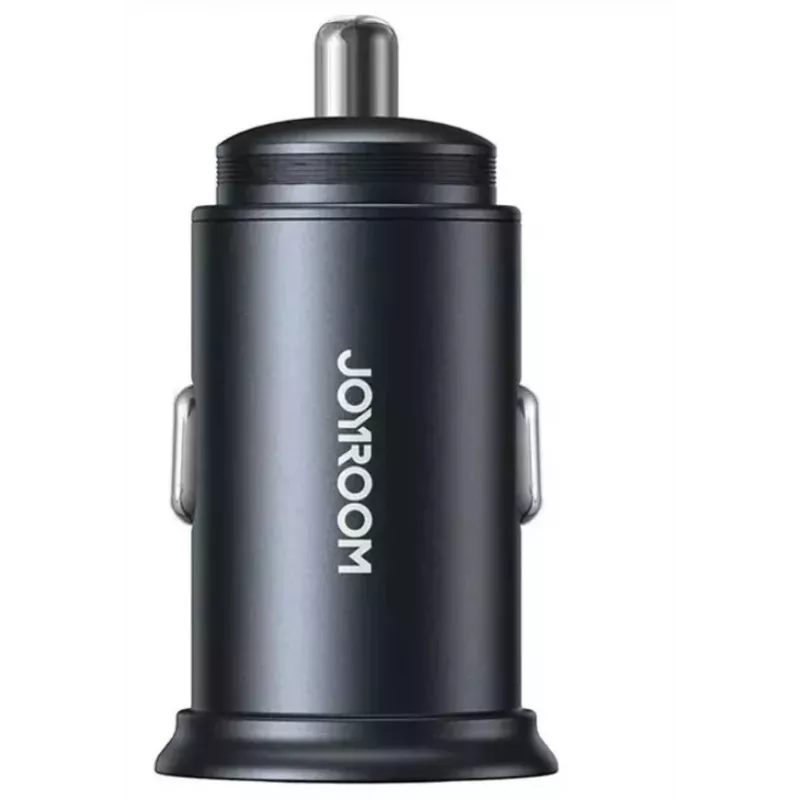 JOYROOM JR-CCN04 Mini automobilinis įkroviklis 60W USB-C PD 3.0 & USB-A QC 3.0, juodas