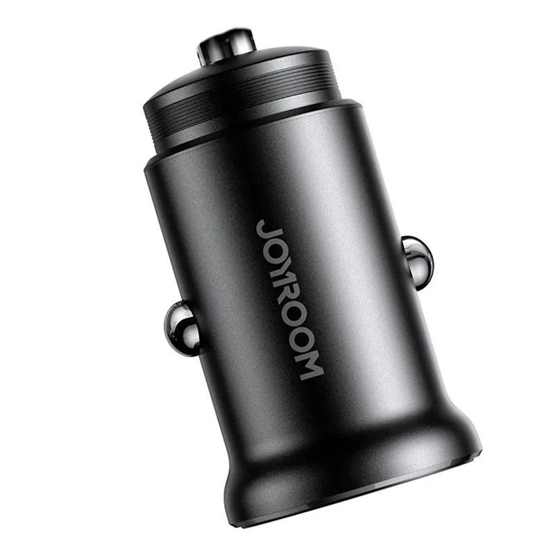 Joyroom JR-CCN05 Mini automobilinis įkroviklis 30W USB-A USB-C juodas