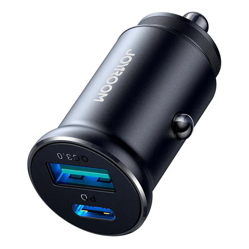 Joyroom JR-CCN05 Mini automobilinis įkroviklis 30W USB-A USB-C juodas