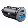 Joyroom JR-CCN05 Mini automobilinis įkroviklis 30W USB-A USB-C juodas