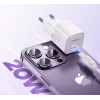 JOYROOM JR-TCF02 USB-C PD 20W sieninis įkroviklis su USB-C kabeliu - baltas