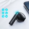 JOYROOM JR-TL11 True Wireless ausinės su ENC, IPX4 atsparumu vandeniui, Bluetooth 5.3, jutikliniais valdymais, juodos