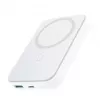 Joyroom JR-W020 20W Mini Magnetinis Belaidis Power Bank 10000mAh Baltas su USB į Type-C 0.25m laidu