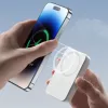 Joyroom JR-W020 20W Mini Magnetinis Belaidis Power Bank 10000mAh Baltas su USB į Type-C 0.25m laidu