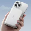 Joyroom JR-W020 20W Mini Magnetinis Belaidis Power Bank 10000mAh Baltas su USB į Type-C 0.25m laidu