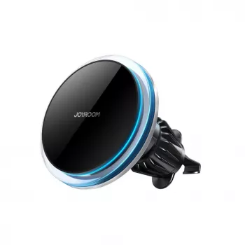 JOYROOM JR-ZS291 Automobilinis telefono laikiklis su 15W Qi belaidžiu įkrovikliu, suderinamas su MagSafe, tvirtinamas prie ventiliacijos angos, juodas