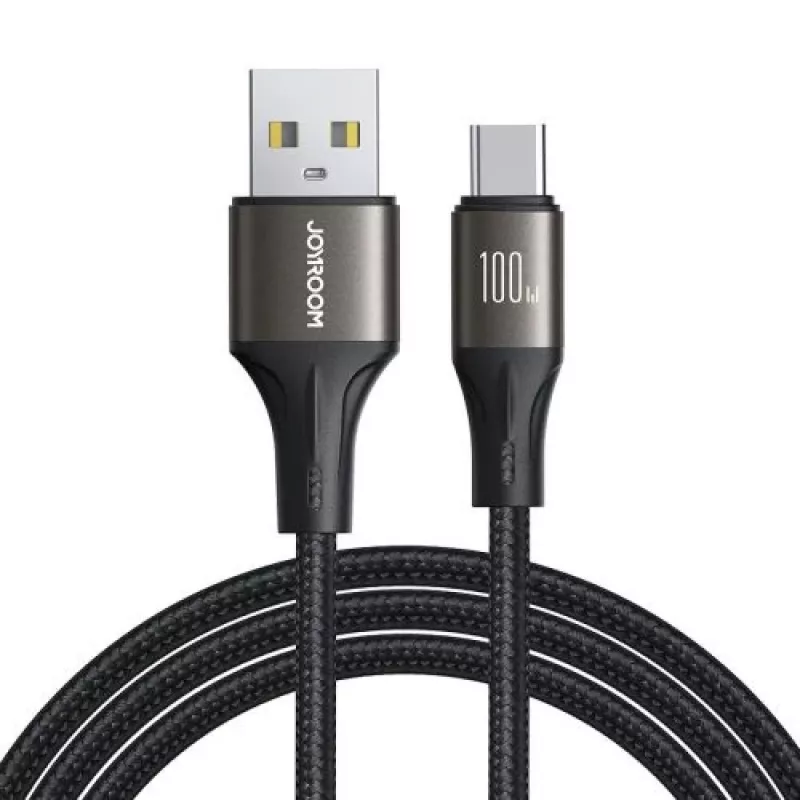 Joyroom Light-Speed Series USB-A į USB-C laidas, 100W, 1,2m, juodas (S-A25)