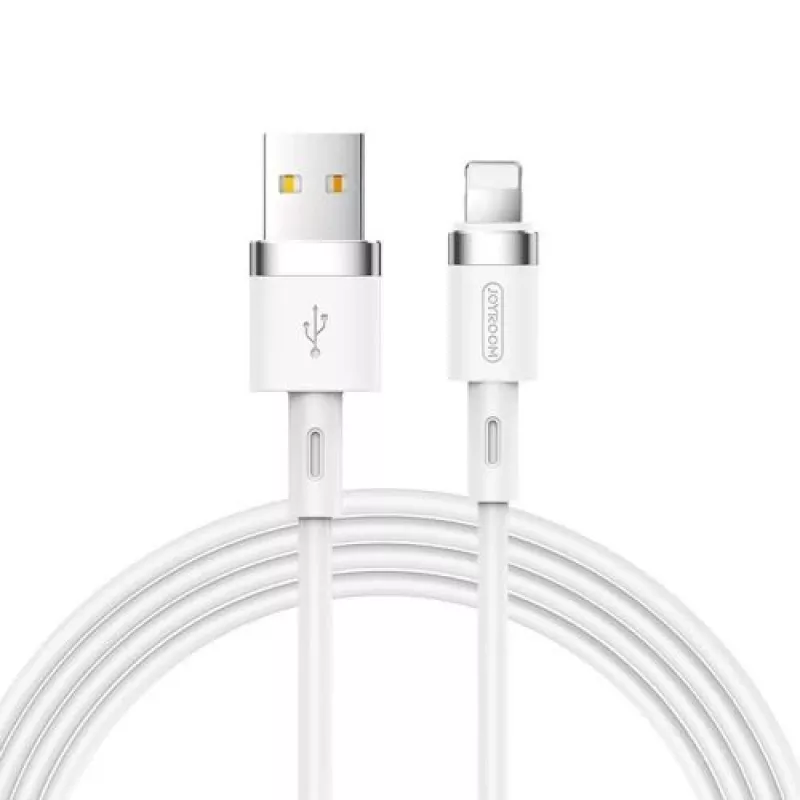 Joyroom Lightning - USB kabelis 2.4A, 1,2m, baltas (S-1224N2)